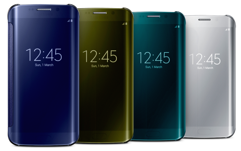 Bao da Clear View Cover Galaxy s6 Edge thiết kế trong suốt 1 - Bao da Galaxy S6 Clear View Cover