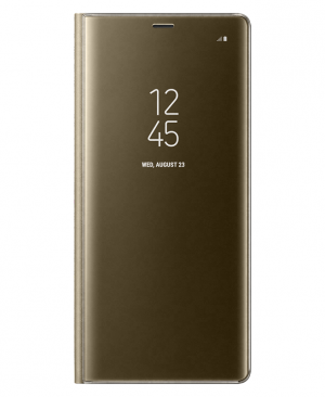 Bao Clear View Standing Cover Samsung Note 8 Gold vàng chính hãng 1 300x366 - Sạc không dây Wireless Charger Duo Samsung Note 9 chính hãng