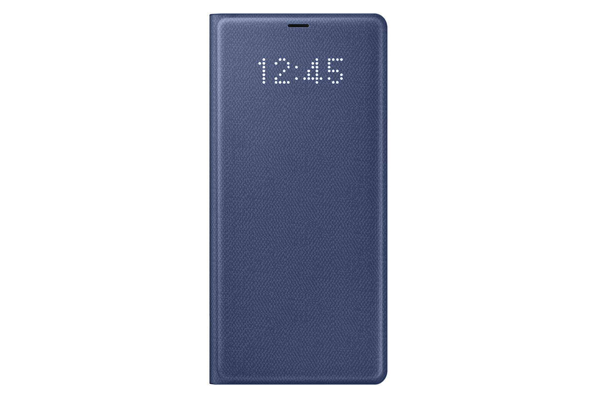 Bao da LED View cover Samsung Galaxy Note 8 Deep Blue xanh ngọc 1 - Bao da LED View cover Samsung Note 8 xanh ngọc