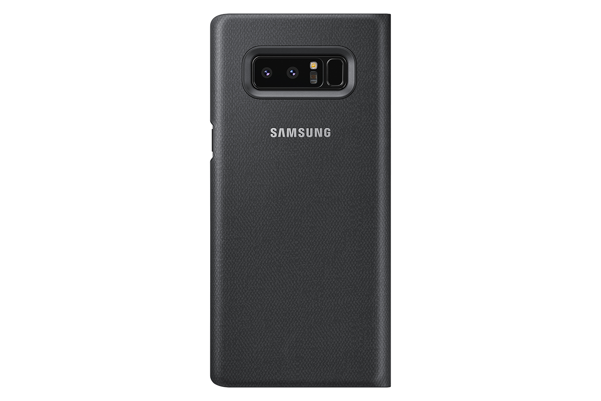 Bao da LED View cover Samsung Note 8 black màu đen 2 - Bao da LED View cover Samsung Note 8 đen