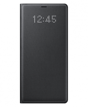 Bao da LED View cover Samsung Note 8 black màu đen 1 300x366 - Ốp viền Samsung E5 bo tròn chỉ vàng
