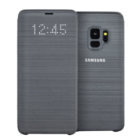 Bao da Samsung S9 LED View cover chính hãng đen black - Bao da Samsung S9 LED View cover đủ mầu