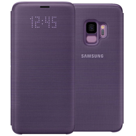 Bao da Samsung S9 LED View cover chính hãng tím purple - Bao da Samsung S9 LED View cover đủ mầu