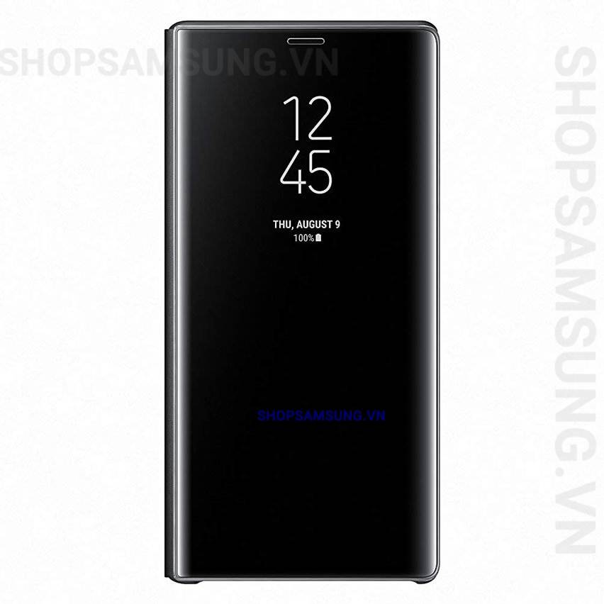 Bao da Clear View Standing Case Samsung Galaxy Note 9 đen Black 2 - Bao da Clear View Standing Case Samsung Galaxy Note 9 đen Black