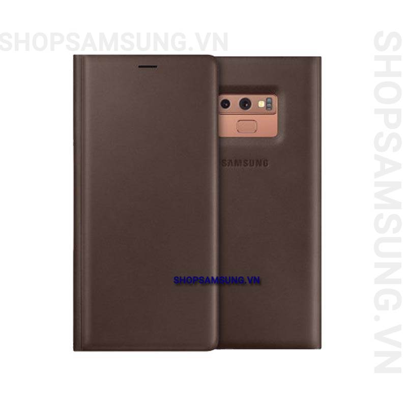 Bao da Leather View Cover Case nâu brown Samsung Note 9 chính hãng 1 - Bao da Leather View Cover Case nâu brown Samsung Note 9 chính hãng
