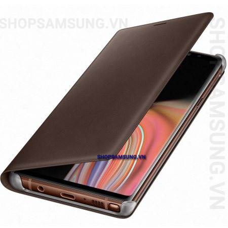 Bao da Leather View Cover Case nâu brown Samsung Note 9 chính hãng 3 - Bao da Leather View Cover Case nâu brown Samsung Note 9 chính hãng