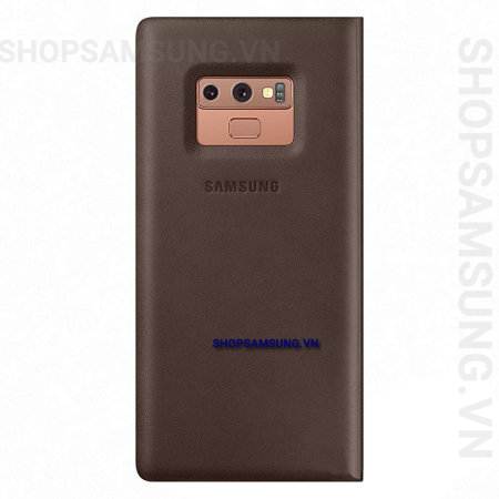 Bao da Leather View Cover Case nâu brown Samsung Note 9 chính hãng 5 - Bao da Leather View Cover Case nâu brown Samsung Note 9 chính hãng