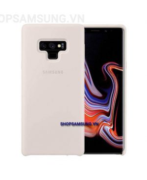 Ốp lưng Silicone Cover Case Samsung Galaxy Note 9 trắng white chính hãng 1 300x366 - Bao Clear View Standing Cover Samsung S9 đủ màu